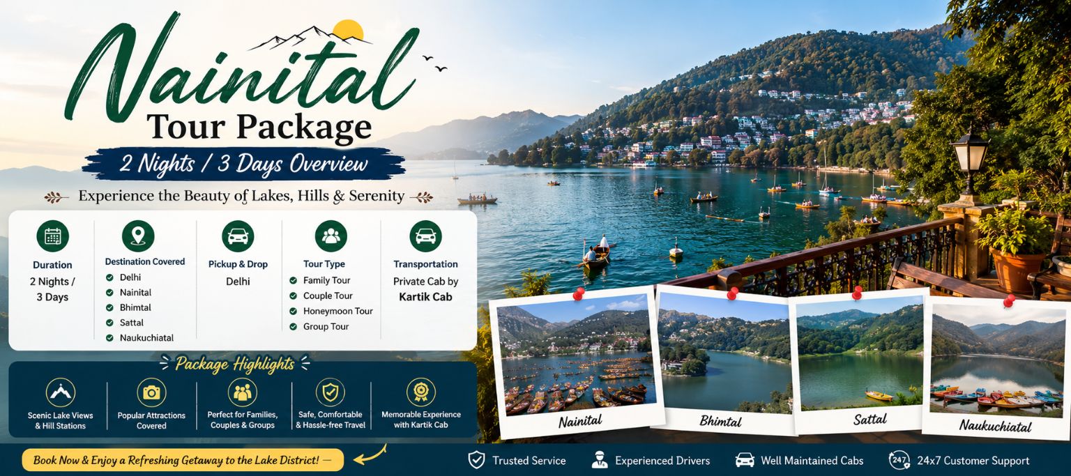 Nainital Tour Package 2 Nights 3 Days