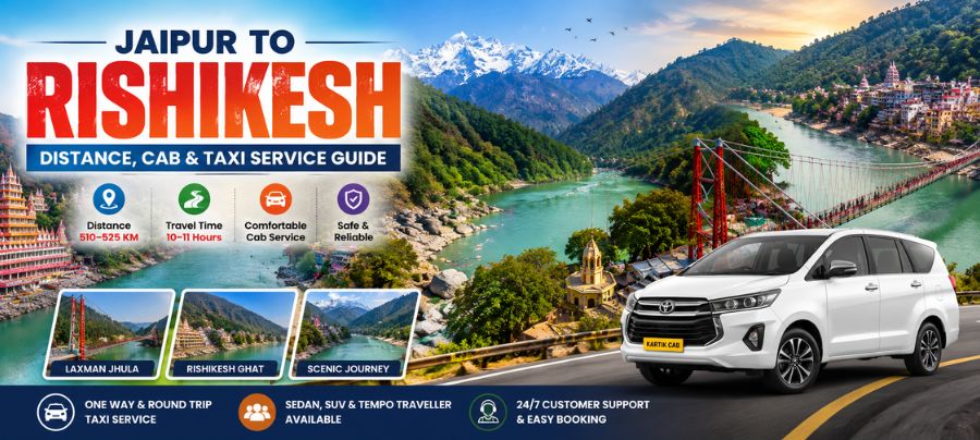 Jaipur to Rishikesh Cab
