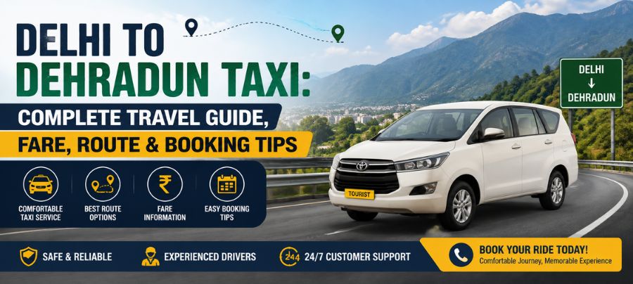 Delhi to Dehradun Taxi | Cab Service & Fare Details