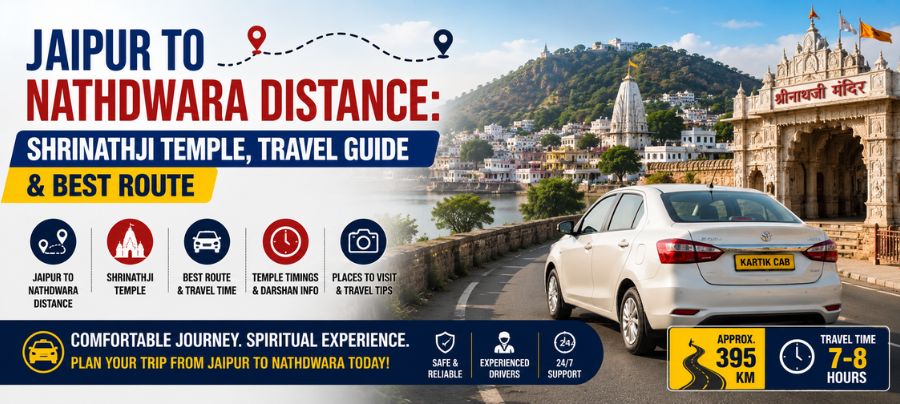 Jaipur to Nathdwara Distance